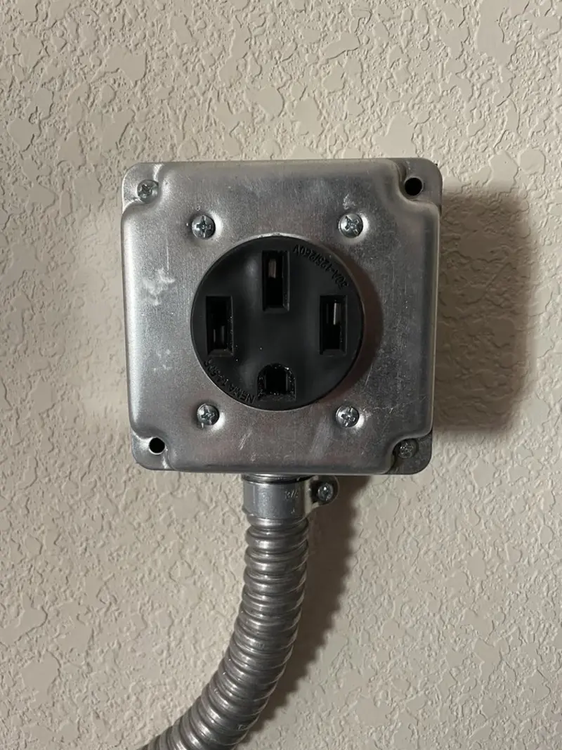 NEMA 14-50 outlet installed for Smart Home Electrical in Bogota
